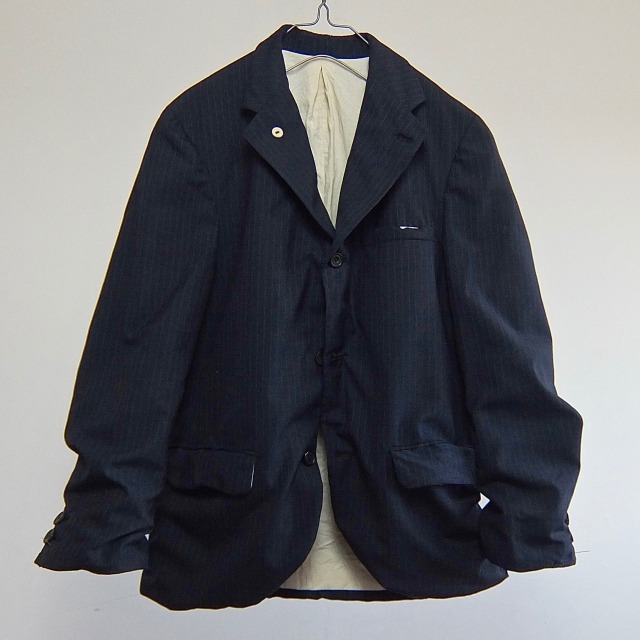 Vintage British Tailor-made Tropical Chalk  Stripe Jacket