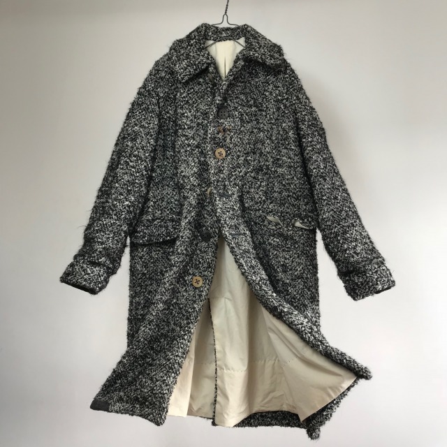 Vintage French Wool Bouclette Coat Made of “Galaries Lafayette”