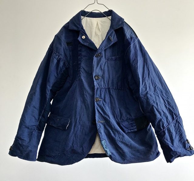 French 1940’s Vintage Indigo Dyed Linen Made Jacket