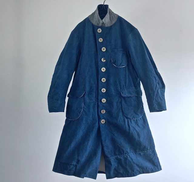 Antique French Indigo Dyed Metis made Worker Mquignon Coat