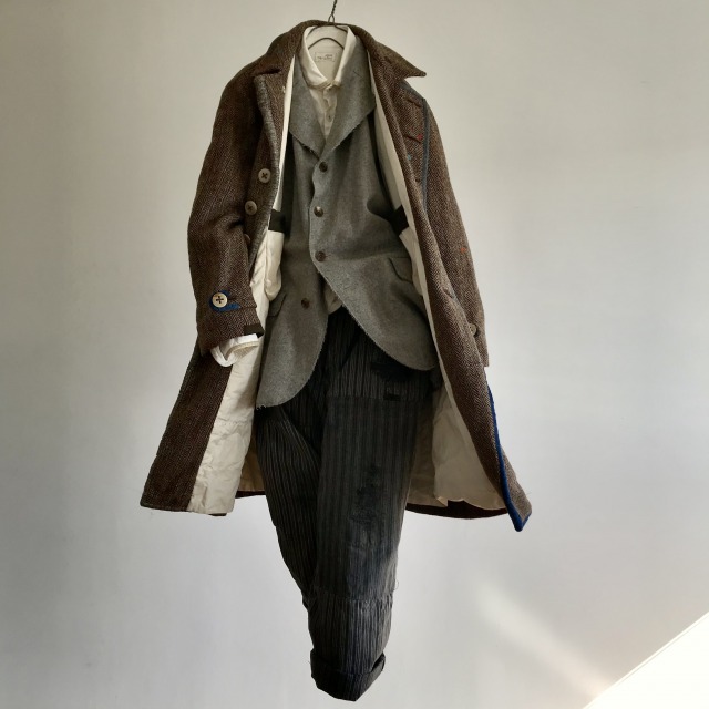 Old Harris-tweed Herringbone Over Coat – nestofmanure