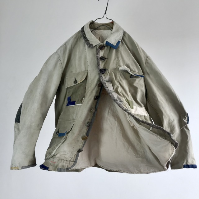 French Vintage “toile Dickson” Cotton Canvas Hunting Jacket