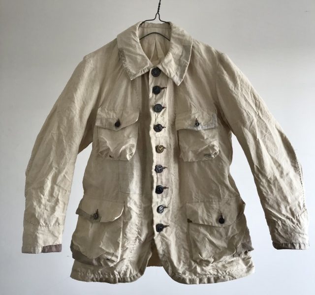 Pure French Linen Made Old  Hunting Jacket