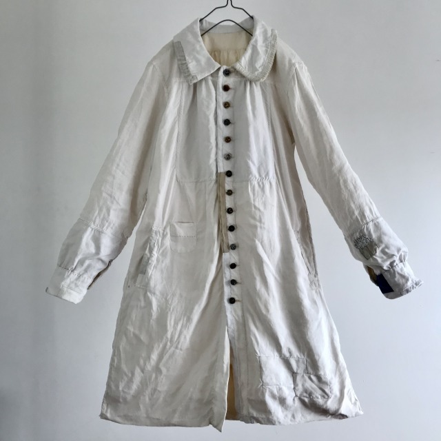 End of 19th Century Antique Pure French  Linen  Paysan Smock Coat
