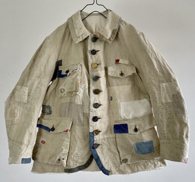 French Linen/Cotton Made Old Tailor-made Hunting Jacket