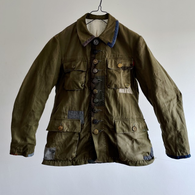 Linen/Cotton Herringbone Custom-made Hunting Jacket
