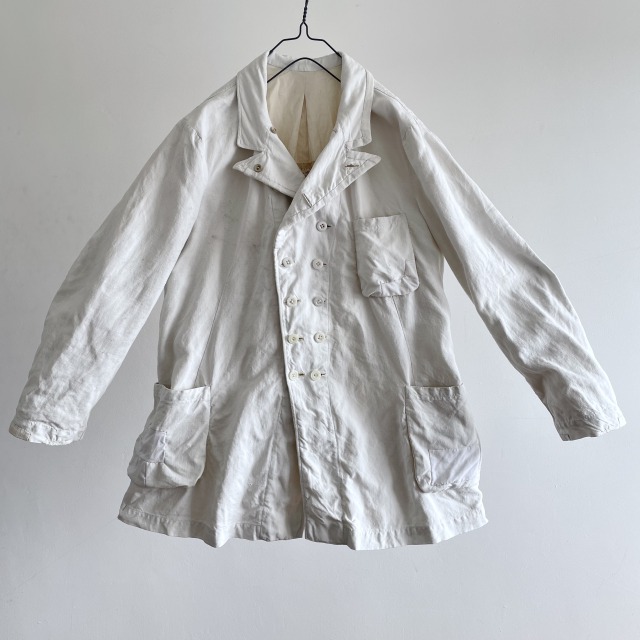 “Marine Nationale” Officers Linen Tailored Work Jacket