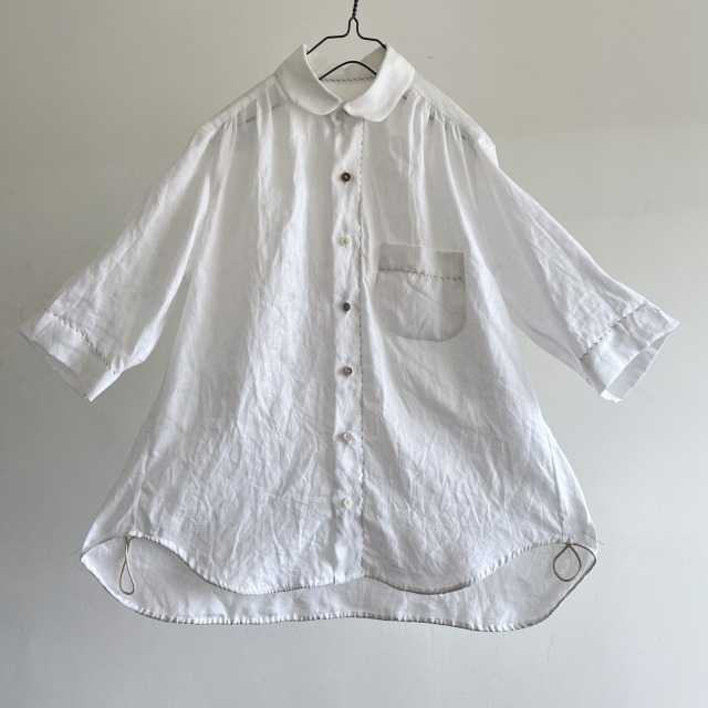 Herdmans Spinning French Linen Plain Weave Fabric Over Shirt
